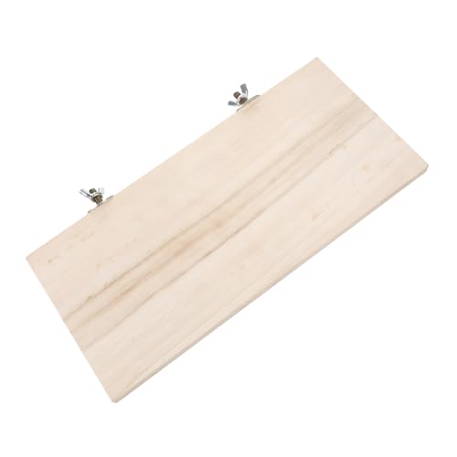 DINHEAROM Holz-hamsterbrett Meerschweinchen- Hamsterkäfig-Spielzeug Holz-hamsterbrett Hamsterplattform Hamsterzubehör Hölzernes Kletterbrett Für Kleintiere von DINHEAROM