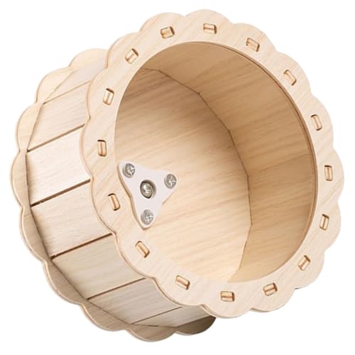 DINHEAROM Holz Laufrad für Kleine Haustiere Hamster Bewegung und Stressabbau für Hamster Rennmäuse und Grat Langlebig und Sicher DINHEAROM Holz Laufrad für Kleine Haustiere Hamster Bewegung und Stressabbau für Hamster Rennmäuse und Grat Langlebig und Sicher von DINHEAROM