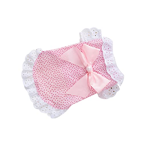DINHEAROM Hundekleidung Hundezubehör Welpe Valentinstag Haustierkleidung Coole Hundejacke Partykleidung Für Haustiere Partyhund Hunde-Outfits Dackel Hundekostüm Kurzarm Für Haustiere Rosa von DINHEAROM