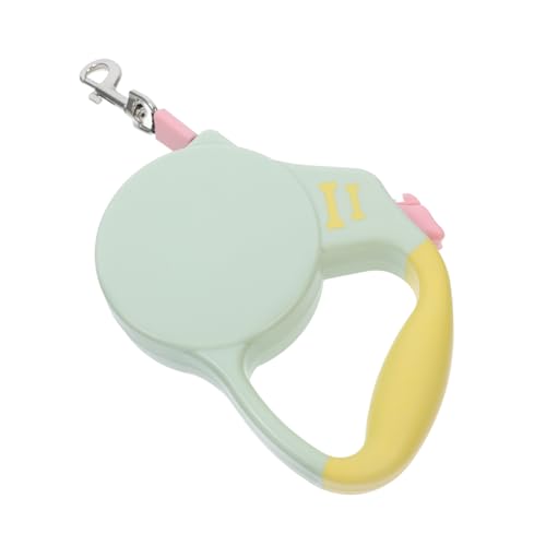 DINHEAROM Hundeleine hundezubehör Hund führt abnehmbar Welpe Klebeband für Haustiere Lange Leine für Hunde Ausziehbare Leine für kleine Hunde Automatisch einziehbare Haustierleine Abs Yellow von DINHEAROM