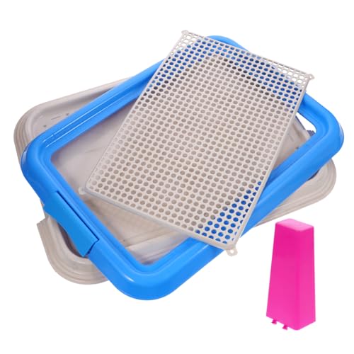 DINHEAROM Hundetoilette für Kleine Hunde Trainings und Pee Pad Tablett mit Abnehmbarer Gitterstruktur für Drinnen und Draußen Fördert Gute Toilettengewohnheiten Leicht und DINHEAROM Hundetoilette für Kleine Hunde Trainings und Pee Pad Tablett mit Abnehmbarer Gitterstruktur für Drinnen und Draußen Fördert Gute Toilettengewohnheiten Leicht und von DINHEAROM