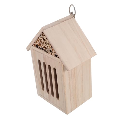 DINHEAROM Insektenhotel aus Holz für Bienen und Schmetterlinge für Garten und Robust und Wetterbeständig Dekorativer Nistkasten für Kinderbeobachtungen DINHEAROM Insektenhotel aus Holz für Bienen und Schmetterlinge für Garten und Robust und Wetterbeständig Dekorativer Nistkasten für Kinderbeobachtungen von DINHEAROM