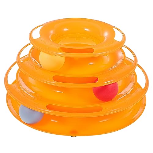 DINHEAROM 3-lagiges Katzenspielzeug Rotierendes Kätzchenspielzeug-Set Für Das Spielen Im Innenbereich DINHEAROM 3-lagiges Katzenspielzeug Rotierendes Kätzchenspielzeug-Set Für Das Spielen Im Innenbereich von DINHEAROM