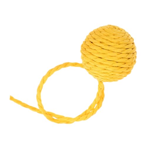 DINHEAROM Katzenkratzsäulen Zubehör Katzenbeißseil Katzen Sisalbälle Katzenball Katzenseil Katzen Hängendes Kauseil Interaktiver Katzenball Mit Glöckchen Sisal Katze Gelbes Papier DINHEAROM Katzenkratzsäulen Zubehör Katzenbeißseil Katzen Sisalbälle Katzenball Katzenseil Katzen Hängendes Kauseil Interaktiver Katzenball Mit Glöckchen Sisal Katze Gelbes Papier von DINHEAROM