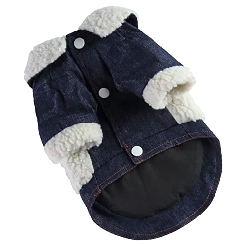 DINHEAROM Kleidung für Haustiere Hund Hündchen Dackel Welpe hetzen Dog Raincoat Dog Coat Dog Accessories Haustierpullover Dog Sweater warmes Haustierkostüm Haustierbedarf Polyester Beige von DINHEAROM