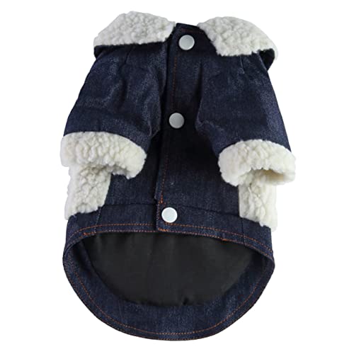 DINHEAROM Kleidung für Haustiere für Hunde Welpe Hund cool große hundekleidung Hundepullover Dackel hundemantel Dog Raincoat Hund kältefestes Kostüm warmes winterhundeoutfit Polyester Beige von DINHEAROM