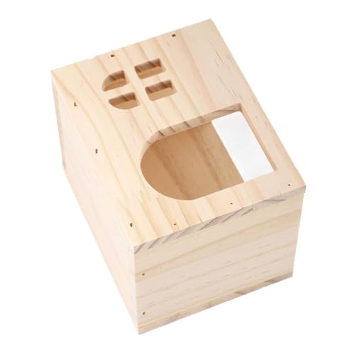 DINHEAROM Kleines Hamsterhaus aus Holz Sichere und Stilvolle Unterkunft für Hamster Meerschweinchen und Kleine Haustiere Fördert Langlebig DINHEAROM Kleines Hamsterhaus aus Holz Sichere und Stilvolle Unterkunft für Hamster Meerschweinchen und Kleine Haustiere Fördert Langlebig von DINHEAROM