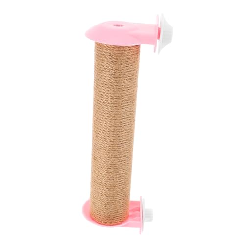 DINHEAROM Kratzbaum Für Katzen Katzenpfosten Katzenkratzbäume Für Hauskatzen Kratzbäume Für Hauskatzen Erwachsene Katzenkletterwand Katzenkratzbaum Kleiner Katzenkratzbaum Rosa Jute von DINHEAROM