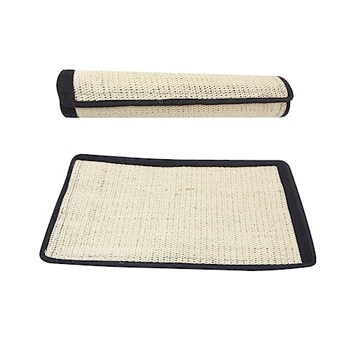 DINHEAROM Kratzmatte aus Sisal Langlebige Kratzunterlage für Möbel Kratzschutz für Sofa und Tische Tragbar und Rollbar Groß DINHEAROM Kratzmatte aus Sisal Langlebige Kratzunterlage für Möbel Kratzschutz für Sofa und Tische Tragbar und Rollbar Groß von DINHEAROM