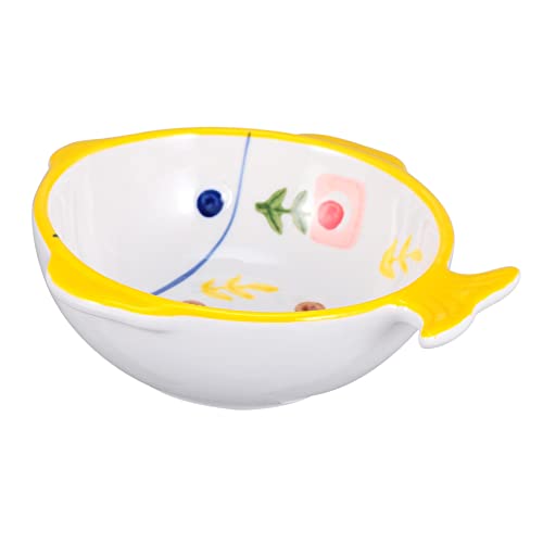 DINHEAROM Kreativer Keramik Katzennapf Fischform Design für Kleine Hunde und Katzen aus Lebensmittelechtem Geruchsneutralem Material für Angenehmes Futtererlebnis DINHEAROM Kreativer Keramik Katzennapf Fischform Design für Kleine Hunde und Katzen aus Lebensmittelechtem Geruchsneutralem Material für Angenehmes Futtererlebnis von DINHEAROM