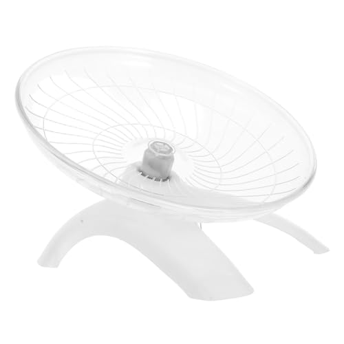 DINHEAROM Laufradspielzeug Für Hamster Ruhiges Hamsterrad Hamster Sportrad Zuckersegelrad Hamsterspielzeug Rennmaus Rad Rattenrad Rattenkäfig Laufräder Für Kleintiere Abs Weiß von DINHEAROM