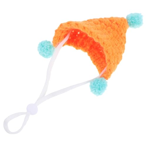 DINHEAROM Meerschweinchenmütze Weihnachtskostüm Für Kleintiere Kleidung Für Kleintiere Strickmützen Hamsterzubehör Mini Hamstermützen Süße Kleine Mini Kleintiermütze Frettchenkostüm von DINHEAROM
