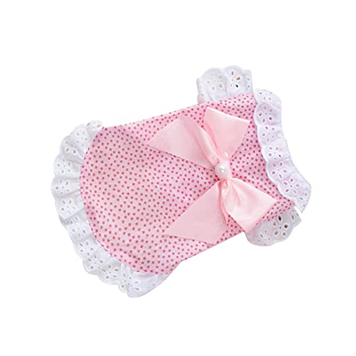 DINHEAROM Partykleidung für Haustiere hundejacke Dog Jacket hundeoverall hundebekleidung hundepulli Eiskühlweste für Hunde Hundekleidung Dackel Party-Hunderock Kurzarm für Haustiere Rosa von DINHEAROM