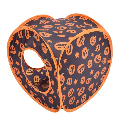 DINHEAROM Pet Cat Tunnel Tube Katzenspielzeug Zusammenklappbarer Hase Würfel Rohrverbindung Spur Kleines Aktivität Tunnel Spielzeug Für Zwergkaninchen Hasen Meerschweinchen Kürbis DINHEAROM Pet Cat Tunnel Tube Katzenspielzeug Zusammenklappbarer Hase Würfel Rohrverbindung Spur Kleines Aktivität Tunnel Spielzeug Für Zwergkaninchen Hasen Meerschweinchen Kürbis von DINHEAROM