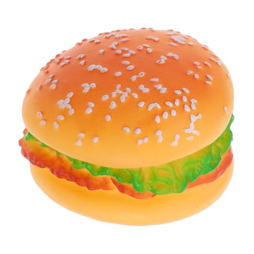 DINHEAROM Realistisches Hamburger-kauspielzeug, Interaktives Quietschspielzeug Zum Zahnen Und Kauen, Hamburger-haustierspielzeug, Hamburger-quietschspielzeug, Zahnreinigung, Hundezubehör DINHEAROM Realistisches Hamburger-kauspielzeug, Interaktives Quietschspielzeug Zum Zahnen Und Kauen, Hamburger-haustierspielzeug, Hamburger-quietschspielzeug, Zahnreinigung, Hundezubehör von DINHEAROM