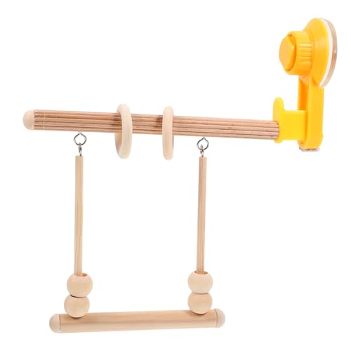 DINHEAROM Saugnapf Vogelspielständer aus Rutschfester Papageienspielplatz für Fenster Vielseitige Trainingsstange für Papageien und Nymphensittiche Sicheres DINHEAROM Saugnapf Vogelspielständer aus Rutschfester Papageienspielplatz für Fenster Vielseitige Trainingsstange für Papageien und Nymphensittiche Sicheres von DINHEAROM