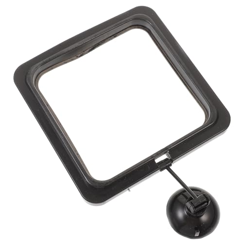 DINHEAROM Schwimmende Lebensmittel Quadrat Aquarium Feeder Fisch Tank Feeder Cup Schwarz Lebensmittel Abfälle von DINHEAROM