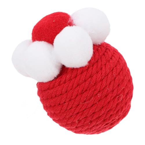 DINHEAROM Sisal Ball Katzen Hängendes Katzenspielzeug Kätzchen Beiß Katzen-Teaser- Katzenspielzeug Rollende Kugel Der Katze Katzenminze Baumwollseil Rot DINHEAROM Sisal Ball Katzen Hängendes Katzenspielzeug Kätzchen Beiß Katzen-Teaser- Katzenspielzeug Rollende Kugel Der Katze Katzenminze Baumwollseil Rot von DINHEAROM
