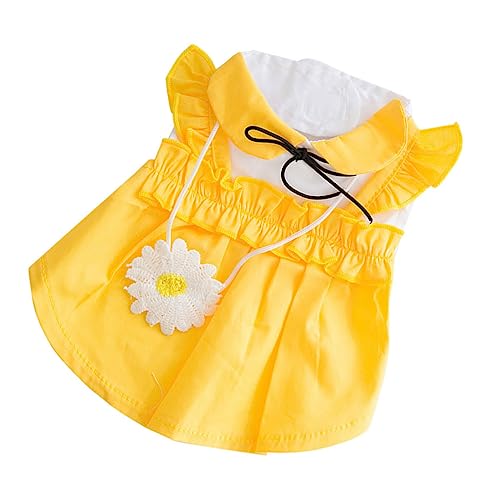 DINHEAROM Sommerliches für Kleine Haustiere Leichtes Atmungsaktives Design Gelb für Feiertage Bequem und Langlebig DINHEAROM Sommerliches für Kleine Haustiere Leichtes Atmungsaktives Design Gelb für Feiertage Bequem und Langlebig von DINHEAROM
