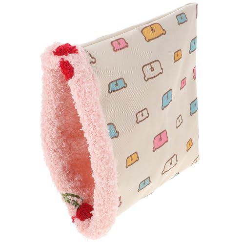 DINHEAROM Warmer Haustier Schlafsack für Hamster und Kleine Tiere 23X18cm Weiche Wickeldecke Gemütliches Nest für Kleintiere Zufällige Farbe von DINHEAROM