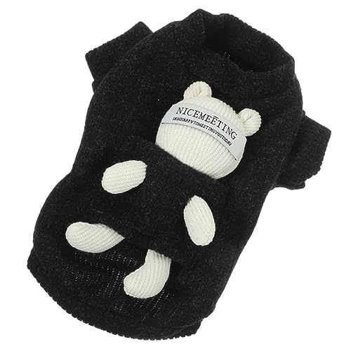 DINHEAROM Warmer Haustierpullover Hundemantel Weste Winter Haustiere Körperpflege Hund wintermantel Vlies Welpen Mäntel Winterjacke für Welpen entzückende Welpenkleidung Baumwolle Schwarz DINHEAROM Warmer Haustierpullover Hundemantel Weste Winter Haustiere Körperpflege Hund wintermantel Vlies Welpen Mäntel Winterjacke für Welpen entzückende Welpenkleidung Baumwolle Schwarz von DINHEAROM