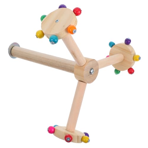 Papageien Spielstand aus Naturholz Drehbare Vogel Sitzstange für Käfig Vogelspielzeug für Wellensittiche und Nymphensittiche zu Reinigen und Platzsparend Papageien Spielstand aus Naturholz Drehbare Vogel Sitzstange für Käfig Vogelspielzeug für Wellensittiche und Nymphensittiche zu Reinigen und Platzsparend von DINHEAROM