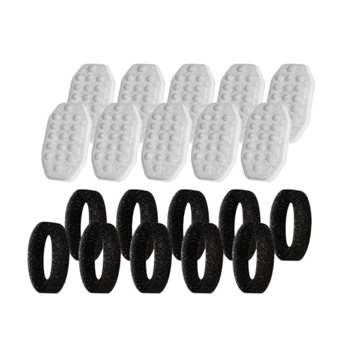 DINSOAVR 10er Pack Ersatzfilter Für Haustierbrunnen Doppelfilter Mit Schwamm Trinkbrunnen DINSOAVR 10er Pack Ersatzfilter Für Haustierbrunnen Doppelfilter Mit Schwamm Trinkbrunnen von DINSOAVR