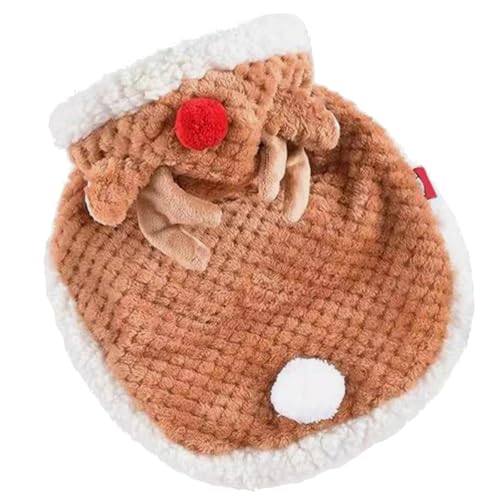 DINSOAVR Schöner Rentier Haustier Umhang Mit Kapuze Für Die Weihnachtsfeier Bequemes Hundefest Kostüm Warme Winterumhänge Für Hunde Und Katzen DINSOAVR Schöner Rentier Haustier Umhang Mit Kapuze Für Die Weihnachtsfeier Bequemes Hundefest Kostüm Warme Winterumhänge Für Hunde Und Katzen von DINSOAVR