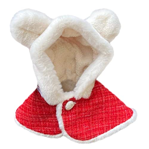 DINSOAVR Weihnachts Hunde Kapuzenpullover Hundekleidung Weihnachts Hundemantel Mit Kapuze Weihnachts Haustier Umhang Ohren Kapuzen Lätzchen Umhang Hundejacken DINSOAVR Weihnachts Hunde Kapuzenpullover Hundekleidung Weihnachts Hundemantel Mit Kapuze Weihnachts Haustier Umhang Ohren Kapuzen Lätzchen Umhang Hundejacken von DINSOAVR