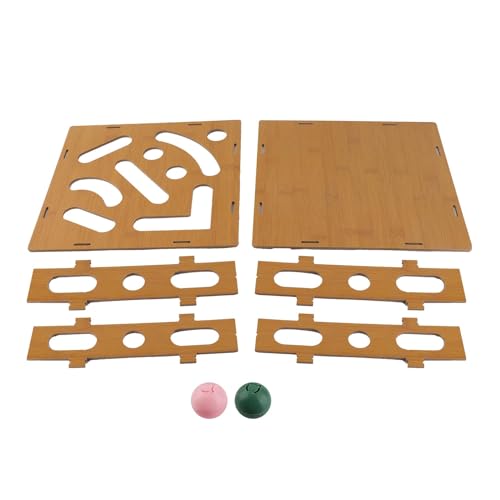 DIRBAK Cat Interactive Puzzle Toy Box Mentales körperliches Training Verbundplatten Katze Labyrinth Spielzeug mit Glockenball für Innenkatzen Robustes sicheres Material 11.02x11.02in DIRBAK Cat Interactive Puzzle Toy Box Mentales körperliches Training Verbundplatten Katze Labyrinth Spielzeug mit Glockenball für Innenkatzen Robustes sicheres Material 11.02x11.02in von DIRBAK
