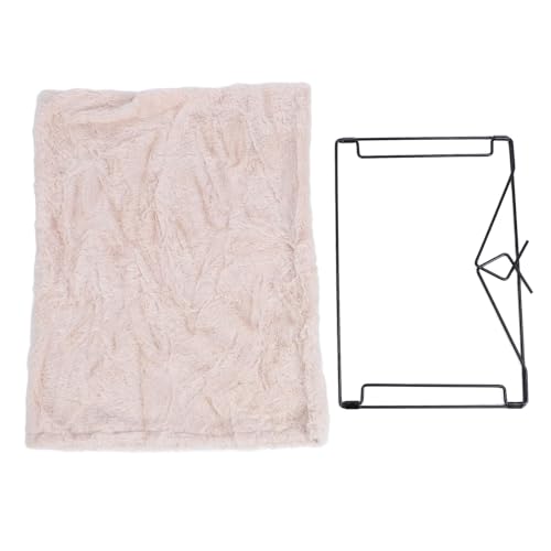 DIRBAK Plüsch L -förmige Katze Hängematte bequem warm warmes hängendes Bett Multifunktionales Katzen Hängematte Kissen für Haustiere Samtmaterial (Beige) von DIRBAK