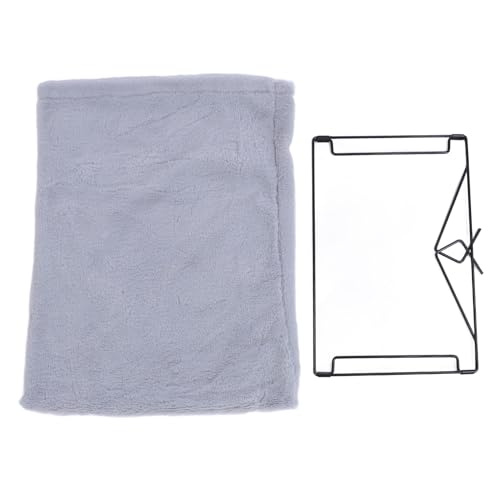 DIRBAK Plüsch L -förmige Katze Hängematte bequem warm warmes hängendes Bett Multifunktionales Katzen Hängematte Kissen für Haustiere Samtmaterial (Grey) von DIRBAK