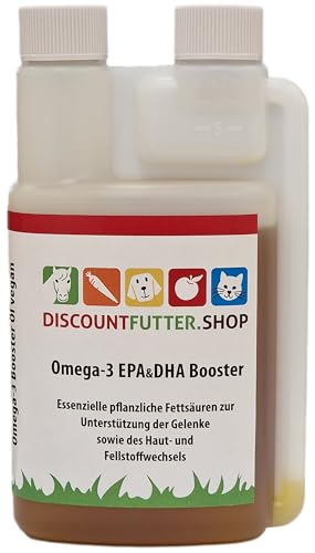 Omega-3 EPA & DHA Booster | Öl für Pferde mit lebenswichtigen Fettsäuren | DHA (Docosahexaensäure) und EPA (Eicosapentaensäure) von DISCOUNTFUTTER.SHOP