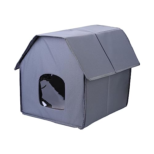 DISPRA Katzenhaus Katzenhaus Outdoor, Katzenhäuser für Katzen im Freien, Klappbar Outdoor Katzenhöhle Shelter, Schlafzubehör für Katzen, Kätzchen, Feeral Katze für Ihren Garten, Terrasse, Balkon, DISPRA Katzenhaus Katzenhaus Outdoor, Katzenhäuser für Katzen im Freien, Klappbar Outdoor Katzenhöhle Shelter, Schlafzubehör für Katzen, Kätzchen, Feeral Katze für Ihren Garten, Terrasse, Balkon, von DISPRA