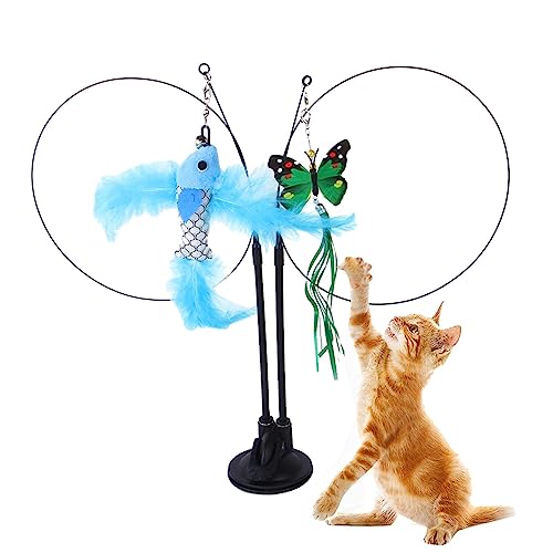 DISPRA Katzenspielzeug, Catcher Teaser, Kätzchen, Katzenspielzeug | bissfest und spaßig, Teaser, Kitten, Spielzeug, Teaser für Kätzchen, Übungsspielzeug DISPRA Katzenspielzeug, Catcher Teaser, Kätzchen, Katzenspielzeug | bissfest und spaßig, Teaser, Kitten, Spielzeug, Teaser für Kätzchen, Übungsspielzeug von DISPRA