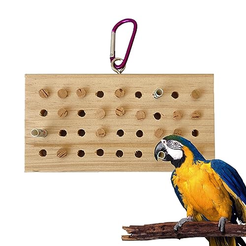 DISPRA Vogelfutterspielzeug – Spielzeug für Papageien, Klettern, Beißspielzeug, -Tastaturspielzeug mit Metallhaken, Vogelkäfig-Zubehör für Nymphensittiche, Lovebird Unterhaltung und Training von DISPRA