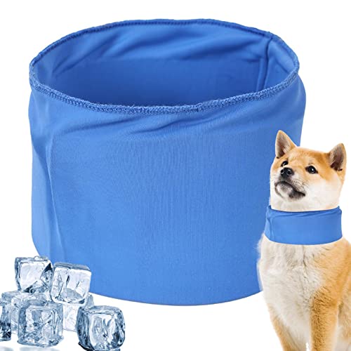 Hals, kühlendes Lätzchen für Haustiere, Sommer, kühlender Schal zur Kühlung und Beruhigung für Hunde, Kühlhalsband für Hunde, im Sommer, Lätzchen, -Bandan von DISPRA