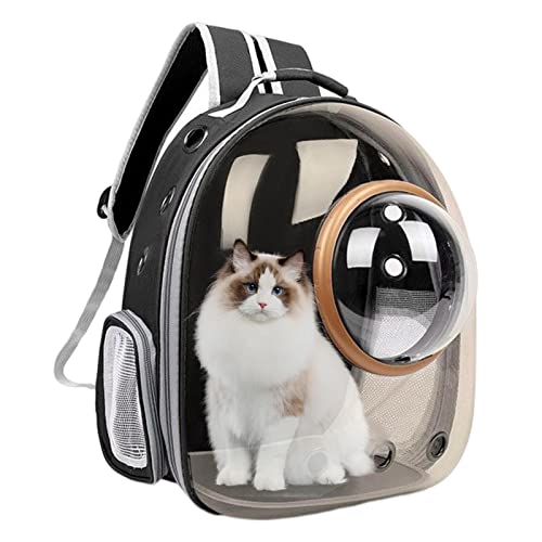 Katzenaufbewahrungsrucksack, transparenter Haustier-Wanderrucksack, tragbarer belüfteter Katzenrucksack mit atmungsaktiven, gepolsterten Schultergurten, leichte Luftpolstertasche für Katzen, Hunde, Katzenaufbewahrungsrucksack, transparenter Haustier-Wanderrucksack, tragbarer belüfteter Katzenrucksack mit atmungsaktiven, gepolsterten Schultergurten, leichte Luftpolstertasche für Katzen, Hunde, von DISPRA