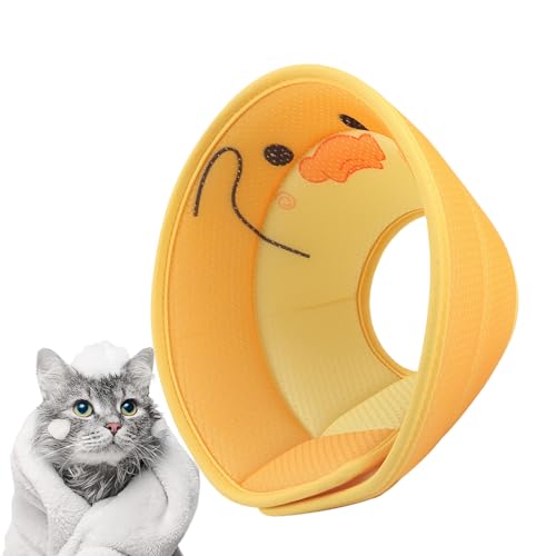 Katzenkegel - Weiches Katzen-Donut-Halsband mit niedlichem Tiermuster - Hunde-Donut-Halsband für Katzen und Hunde, Kätzchen-Kegel, Katzen-Donut, schützt Wunden Dispra von DISPRA