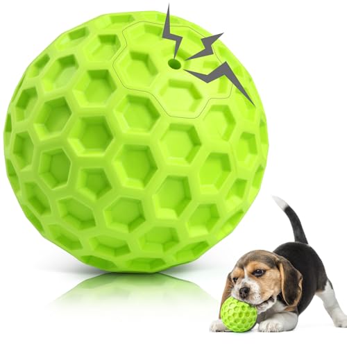 DISSKNIC Unzerstörbare quietschende Hundebälle, Welpenspielzeug, interaktives Hundespielzeug für kleine Hunde, Kauspielzeug für Welpen zum Zahnen und Entspannen, Kauspielzeug für kleine Rassen, DISSKNIC Unzerstörbare quietschende Hundebälle, Welpenspielzeug, interaktives Hundespielzeug für kleine Hunde, Kauspielzeug für Welpen zum Zahnen und Entspannen, Kauspielzeug für kleine Rassen, von DISSKNIC