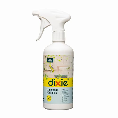 DIXIE Geruchsentferner-Spray - 500 ml - bekämpft effektiv schlechte Umweltgerüche - angenehmer sauberer Geruch - fängt Gerüche ohne Maskierung auf - beseitigt Tabakgeruch und Haustierurin von DIXIE