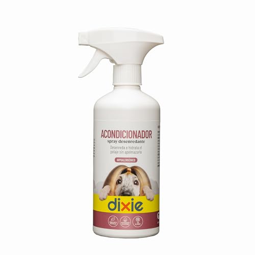 Dixie - Entwirrendes Spray für Hunde, 500 ml, Conditioner für Hunde und Katzen, entwirrt und spendet Feuchtigkeit, ohne es zu beschweren, weiches und glänzendes Haar, ohne Ausspülen, für alle von DIXIE