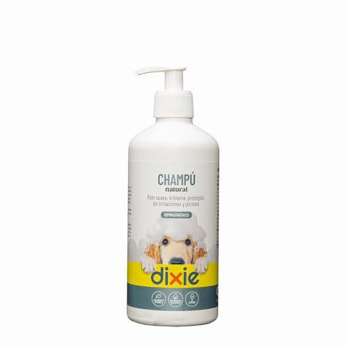 Dixie Hypoallergenes Shampoo für Hunde und Katzen, 500 ml, natürliches Shampoo für Haustiere mit empfindlicher Haut, weiches, glänzendes und hydratisiertes Fell, schützt vor Reizungen und Juckreiz, von DIXIE