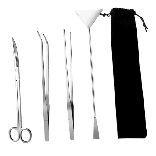 DIYEAH 1 Satz Aquarium Werkzeug Set Teiliges Set für Aquarienpflanzen Ergonomisches Design Präzises Trimmen Aufbewahrungstasche für Sicheren Transport und Rostschutz von DIYEAH