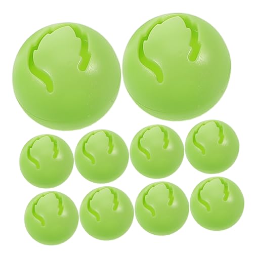 DIYEAH 10 Stück Katzen Bälle mit Rassel Füllung für DIY Haustier Spielzeuge Interaktive Kugeln für Mehr Bewegung und Spaß für Katzen Grün DIYEAH 10 Stück Katzen Bälle mit Rassel Füllung für DIY Haustier Spielzeuge Interaktive Kugeln für Mehr Bewegung und Spaß für Katzen Grün von DIYEAH