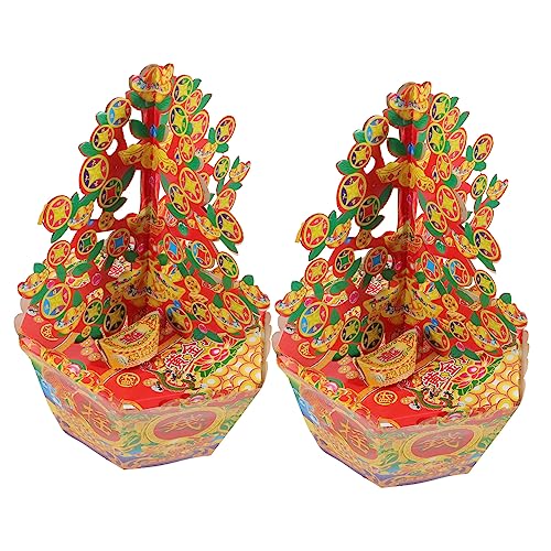 DIYEAH 1paar Ahnen Geld Baum Papier Geld Für Qing Ming Festival Und Ahnenverehrung Sacrificing Accessory Für Und von DIYEAH