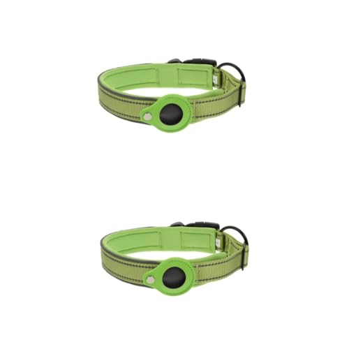 DIYEAH 2 Stck. Anti-Verlust Schutzhülle für Haustierhalsband Kompatibel mit Airtags Verstellbar Reflektierend Strapazierfähiges Material Geeignet für Kleine und Mittelgroße Hunde Grün DIYEAH 2 Stck. Anti-Verlust Schutzhülle für Haustierhalsband Kompatibel mit Airtags Verstellbar Reflektierend Strapazierfähiges Material Geeignet für Kleine und Mittelgroße Hunde Grün von DIYEAH