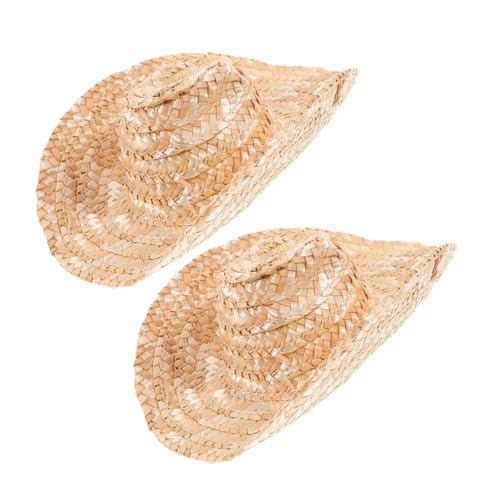 DIYEAH 2stücke Miniatur Strohhut Mini Sombrero Hüte Für Puppen Und Haustiere Bastelzubehör Für Individuelle Dekoration Für Halloween Und Erntedankfest DIYEAH 2stücke Miniatur Strohhut Mini Sombrero Hüte Für Puppen Und Haustiere Bastelzubehör Für Individuelle Dekoration Für Halloween Und Erntedankfest von DIYEAH