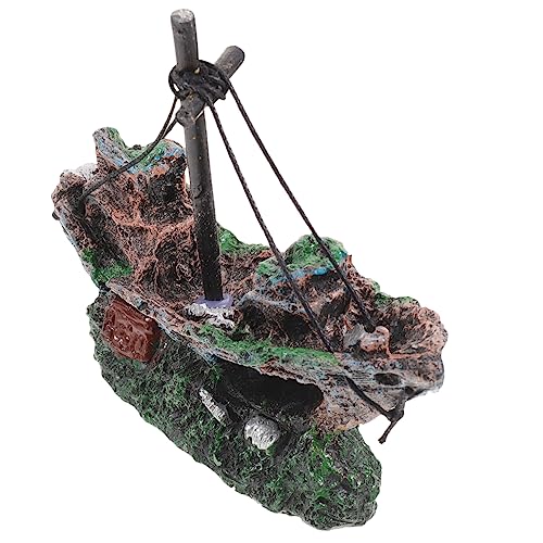 DIYEAH Aquarium Dekoration Schiffswrack Ornament Aus Hochwertigem Kunstharz Naturgetreue Unterwasser Dekoration Für Das Fischbecken Kein Verblassen Kein Verformen Perfektes DIYEAH Aquarium Dekoration Schiffswrack Ornament Aus Hochwertigem Kunstharz Naturgetreue Unterwasser Dekoration Für Das Fischbecken Kein Verblassen Kein Verformen Perfektes von DIYEAH