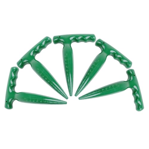 DIYEAH Garten Lochgräber Hand Dibber für Pflanzen Ergonomisches Gartenwerkzeug zum Einpflanzen von Setzlingen Tragbarer Bodenstich für Gemüse und Blumen Teiliges für Gartenliebhaber von DIYEAH